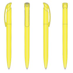 Ручка шариковая Clear Ritter Pen, жёлтый 02000/0200