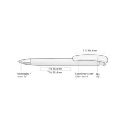 Ручка шариковая 4 в 1 Troya, фиолетовый (1016-16)