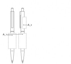 Ручка шариковая Point Polished, серый SN.3217 cool grey 9