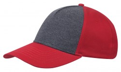 Кепка COFEE Jersey 4027, красный - серый (4027-5)