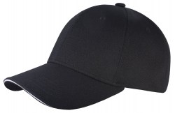 Кепка COFEE Cool Comfort 4220, чёрный - белый кант (4220-3 CO)