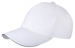 Кепка COFEE Cool Comfort 4220, белый - чёрный кант (4220-6 CO)