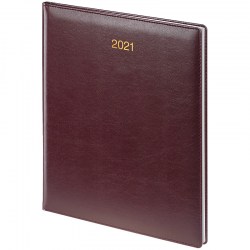 Еженедельник датированный BRUNNEN Бюро Soft, 21x26 (A4), бордовый (73-761 36 29)