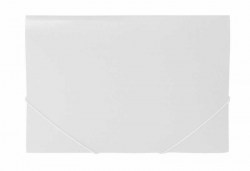 Папка на резинках А4, белый (N38601-14)