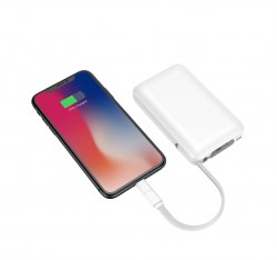 Зарядное устройство (Powerbank)USB Cooper 10000 mAh, пластик, белый (8020-01)