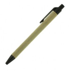 Эко ручка шариковая под нанесения логотипа, чёрный V1470-03-AXL