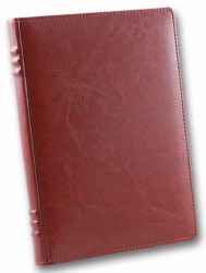Ежедневник A5 BRISK Sarif (под французский переплёт), красно-коричневый