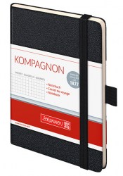 Записная книжка BRUNNEN Kompagnon А6, чёрный (в клетку) (10 552 18 05)