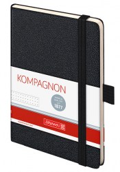 Записная книжка BRUNNEN Kompagnon А6, чёрный (в точку) (10 552 19 05)