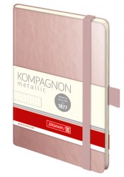 Записная книжка BRUNNEN Kompagnon А6, розово-золотистый (в клетку) (10 555 38 93)