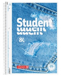Коледж-блок BRUNNEN Premium, А4, Jeans (в линейку) (10 675 27 03)