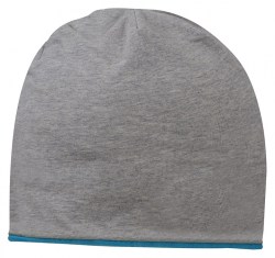Шапка двусторонняя COFEE Contrasting Jersey 3049, бирюзовый-серый (3049-18 CO)