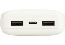 Зарядное устройство (Powerbank) 20000 мАч, пластик, белый (O74107)