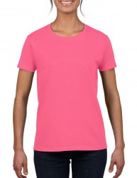Футболка женская GILDAN Heavy, розовый (safety pink) (2039)