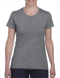 Футболка женская GILDAN Heavy, серый (graphite heather) (2031)