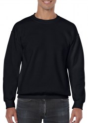 Реглан унисекс GILDAN Heavy Blend, чёрный (black) (18000-426C)