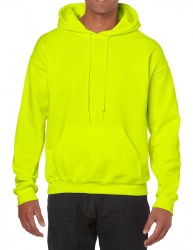 Реглан с капюшоном GILDAN Heavy Blend, ярко-зелёный (safety green) (3225)