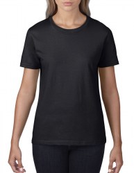 Футболка женская GILDAN Premium, чёрный (black) (2255)