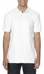 Рубашка поло унисекс GILDAN Premium Cotton 223, белый (white) (2148)