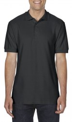 Рубашка поло унисекс GILDAN Premium Cotton 223, чёрный (black) (2128)