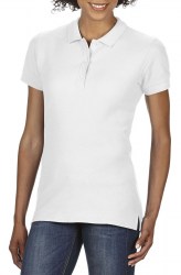 Рубашка поло женская GILDAN Premium Cotton 223, белый (white) (2164)