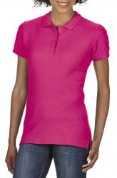 Рубашка поло женская GILDAN Premium Cotton 223, розовый (heliconia) (2152)