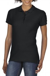 Рубашка поло женская GILDAN Premium Cotton 223, чёрный (black) (2149)