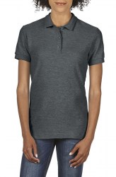 Рубашка поло женская GILDAN Premium Cotton 223, тёмно-серый (dark heather) (2151)