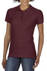 Рубашка поло женская GILDAN Premium Cotton 223, тёмно-бордовый (maroon) (2157)