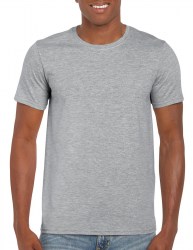 Футболка унисекс GILDAN SoftStyle 153, серый (sport grey) (1875)