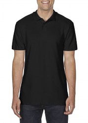 Рубашка поло мужкая GILDAN SoftStyle 177, чёрный (black) (1896)
