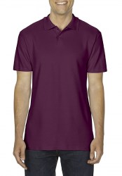 Рубашка поло мужкая GILDAN SoftStyle 177, тёмно-бордовый (maroon) (64800-7644C)