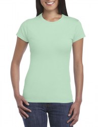 Футболка женская GILDAN SoftStyle, бледно-зелёный (mint green) (1929)