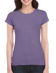 Футболка женская GILDAN SoftStyle, фиолетовый (heather purple) (1923)