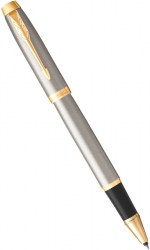 Ручка-роллер PARKER IM 17 Brushed Metal GT RB (22 222)