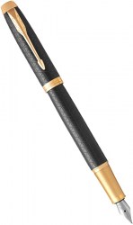 Ручка перьевая PARKER IM 17 Premium Black GT FP F (24 011)