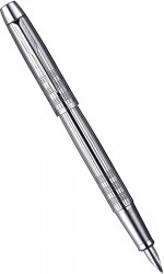 Ручка перьевая PARKER IM Premium Shiny Chrome Chiselled FP F (20 412C)
