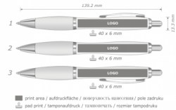 Ручка шариковая VIVA PENS Slim color, жёлтый SC4-0104