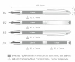 Ручка шариковая VIVA PENS Ines solid, фиолетовый INE11-0104
