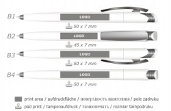  Ручка шариковая VIVA PENS Mico white-bis, фиолетовый MCH11-0104