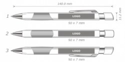  Ручка шариковая VIVA PENS Eve silver, синий EVS1-0104