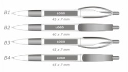 Ручка шариковая Viva Pens Cleo rubber, красный CLR3-0104     