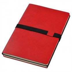 Записная книжка JOURNALBOOKS Doppio А5, красный-чёрный (10669000)