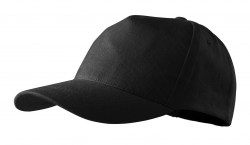 Кепка унисекс MALFINI 5P, чёрный (307-01)