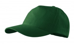 Кепка унисекс MALFINI 5P, тёмно-зелёный (307-06)