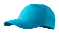 Кепка унисекс MALFINI 5P, бирюзовый (307-44)