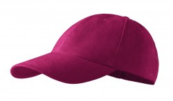 Кепка унисекс MALFINI 6P, тёмно-красный (305-43)