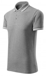 Рубашка поло мужская MALFINI Urban 200, серый (dark grey melange) (2596)