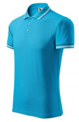 Рубашка поло мужская MALFINI Urban 200, бирюзовый (blue atoll) (2598)