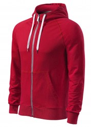 Реглан мужской на молнии MALFINI Voyage, красный (formula red) (2763)